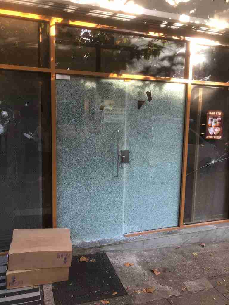 Smashed Commercial Glass
